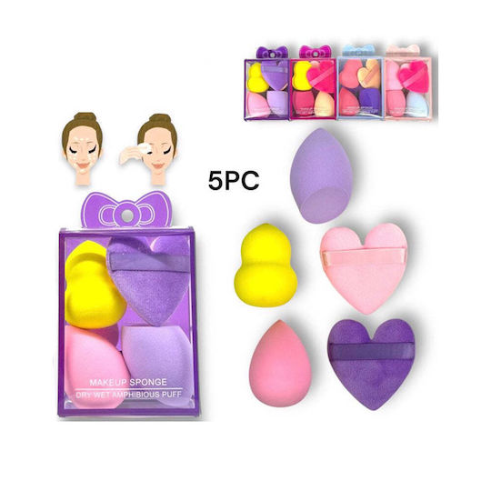 Set with Makeup Sponges for Foundation 5pcs