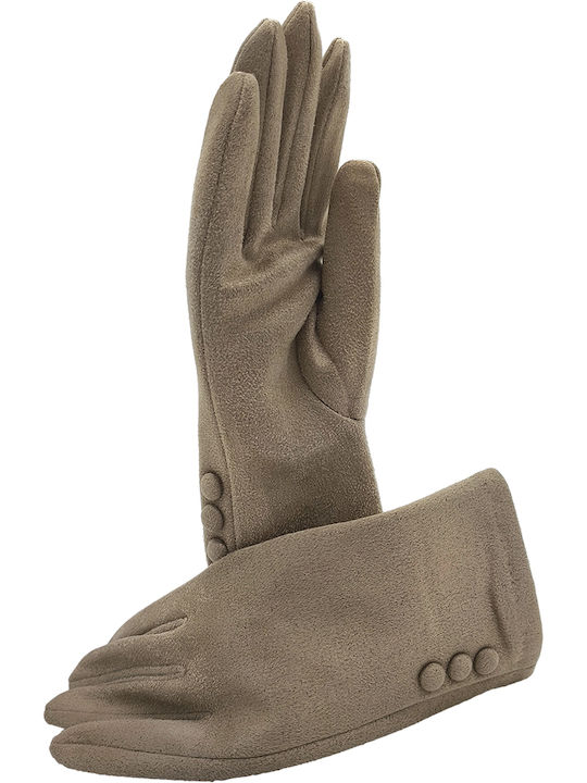 Women's Touch Gloves Beige