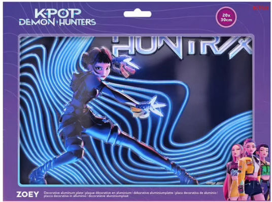 KPop Demon Hunters - Zoey Aluminium Plate (20x30cm)