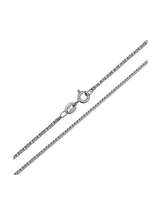 Silberne Kette Nacken