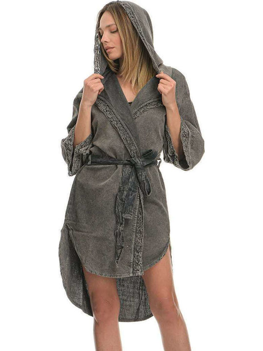 Sunday Habits Women's Maxi Caftan Beachwear Gray
