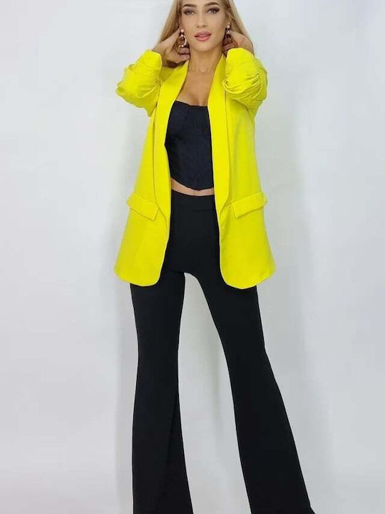 Damen Blazer Yellow