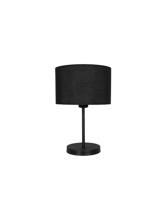 GloboStar String Fabric Table Lamp for Socket E27 with Black Shade and Base