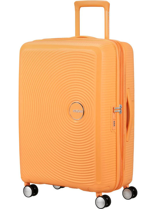 American Tourister Soundbox Valiză De Călătorie Medie Dură Papaya Pop Cu 4 Roți
