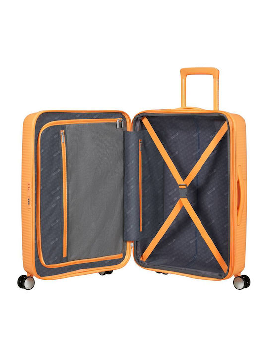 American Tourister Soundbox Valiză De Călătorie Medie Dură Papaya Pop Cu 4 Roți