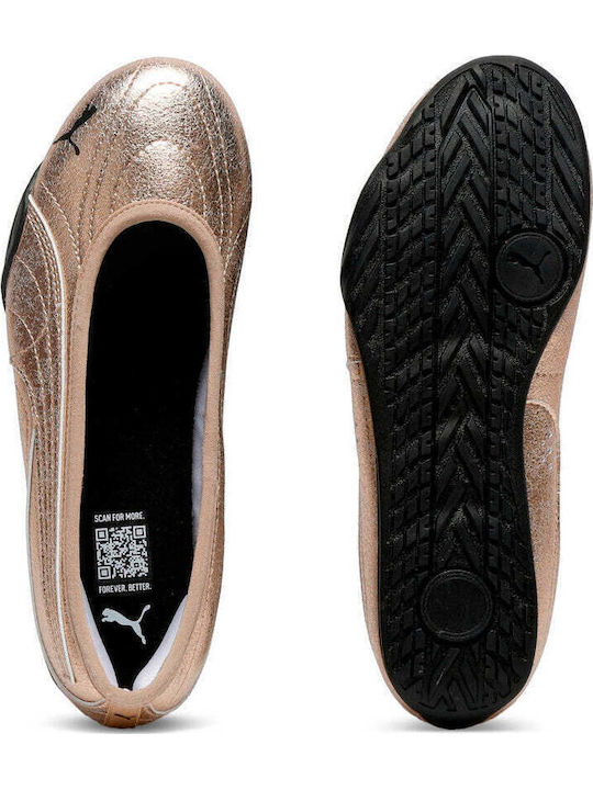 Fabric Ballerinas Gold
