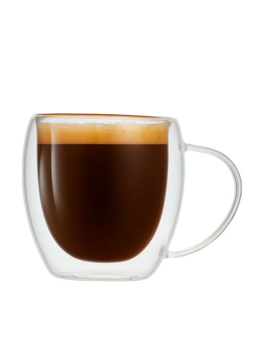 Ankor Glass Coffee Cup Brown 80ml