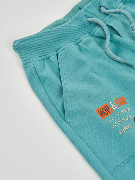 Kinder-Shorts/Bermudas Stoff Turquoise