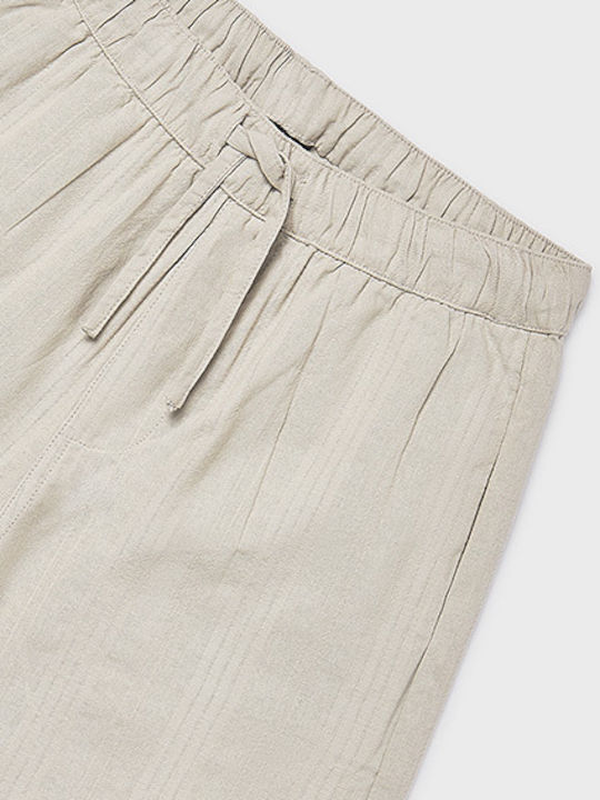 Kids' Shorts/Bermudas Fabric Beige