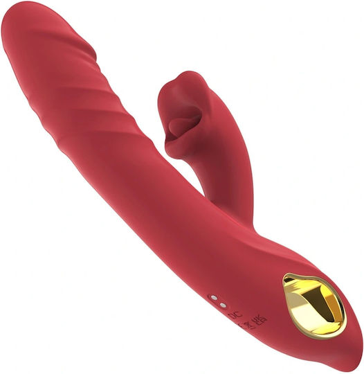 Δονητής Rabbit 24.6cm Κόκκινος