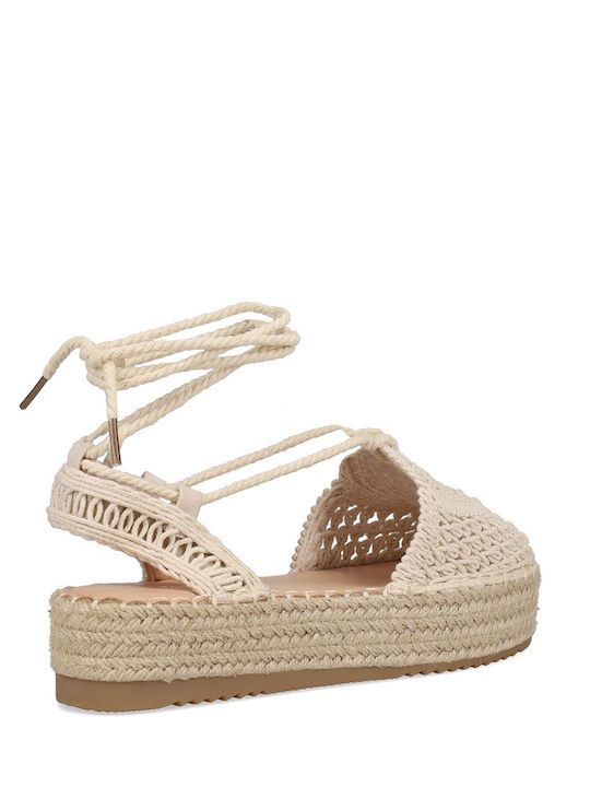 Women's Knitted Espadrilles White