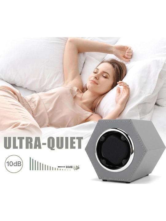 Cutie Automată de Întors Ceasuri Iuni Întorcător Ceas Material Piele Ecologică Gri