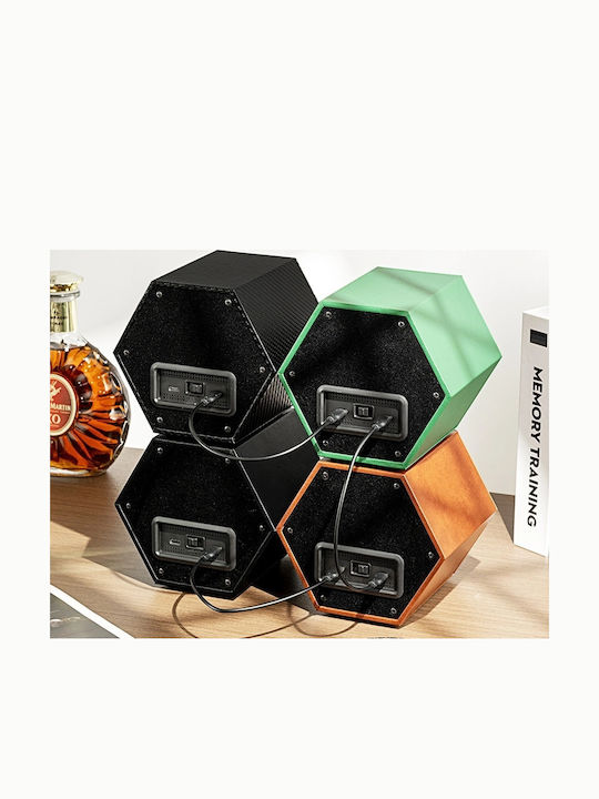 Iuni Uhrenbeweger Etui Automatisches Leder Grünes