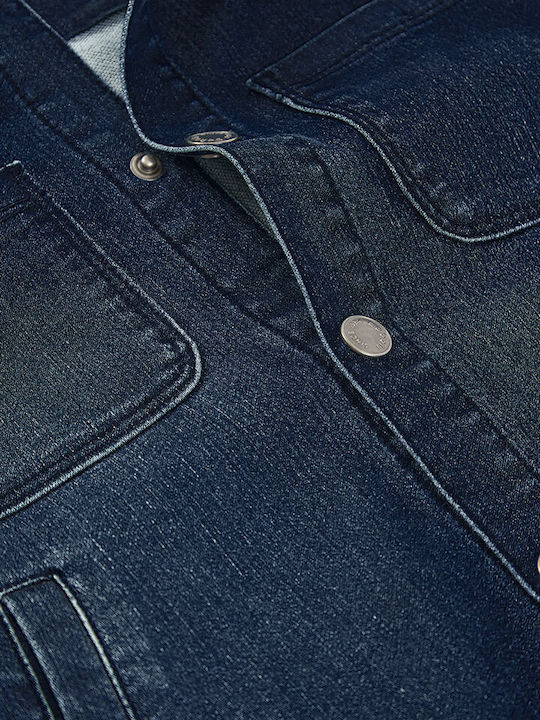 Kinderjacken & Winterjacken Denim Kurze mit Kapuze Blau