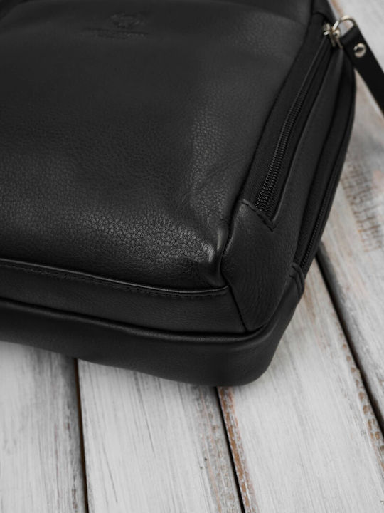 Leather Women's Bag Backpack Black