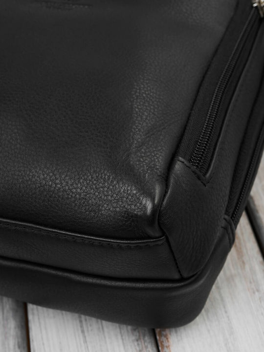 Leather Women's Bag Backpack Black