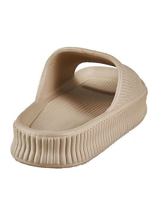 Frauen Flip Flops in Beige Farbe