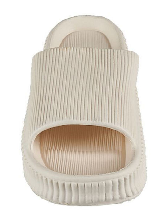 Frauen Flip Flops in Beige Farbe