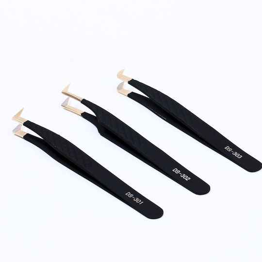 Straight Tweezers Natural Eyelash Isolation Dancingswan Ds-303