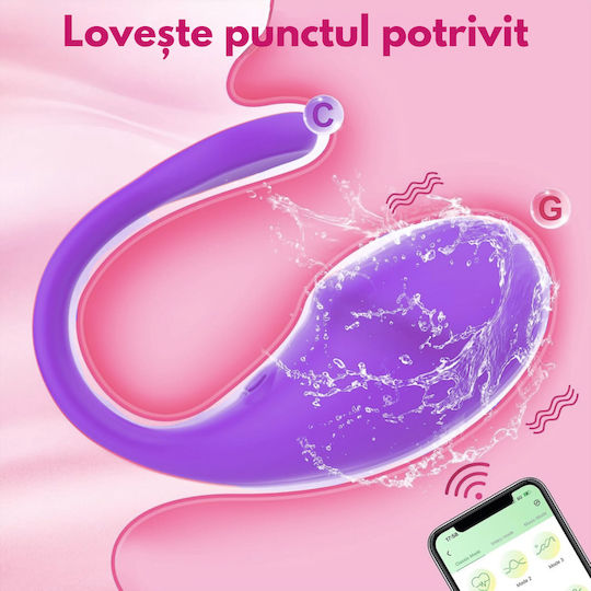 Vibrator G-Punkt mit Fernbedienung 20cm Lila