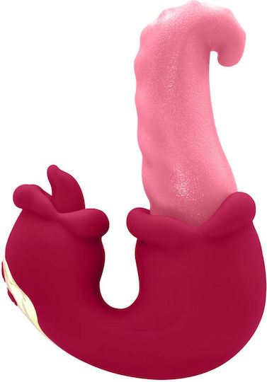 Teazers Vibrator Double Vibrator with Remote Control Pink