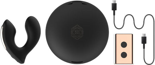 Rosy Gold Vibrator Δονητής με Απομακρυσμένο Έλεγχο Μαύρος