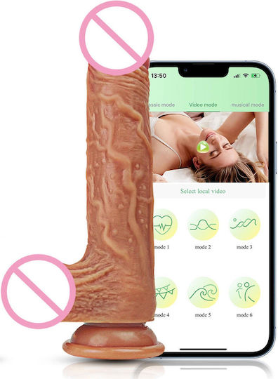 Lovesecret Realistic Vibrator cu Telecomandă 21.5cm Flesh