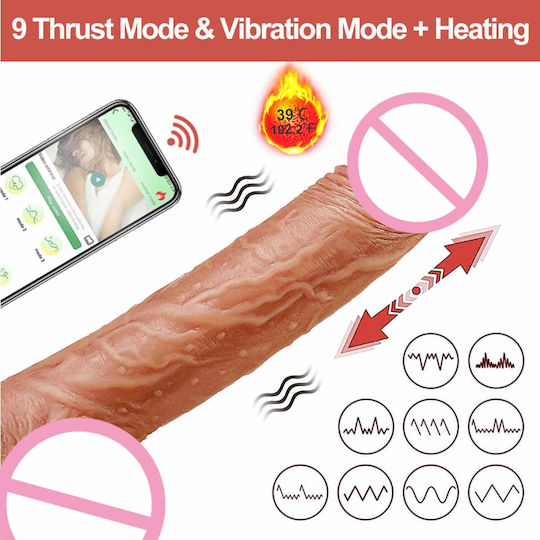 Lovesecret Realistic Vibrator cu Telecomandă 21.5cm Flesh