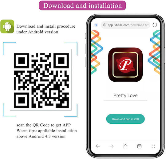 Pretty Love Poulsen App-controlled Δονητής Egg με Απομακρυσμένο Έλεγχο 17.7cm