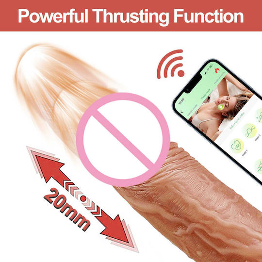Lovesecret Realistic Vibrator cu Telecomandă 21.5cm Flesh
