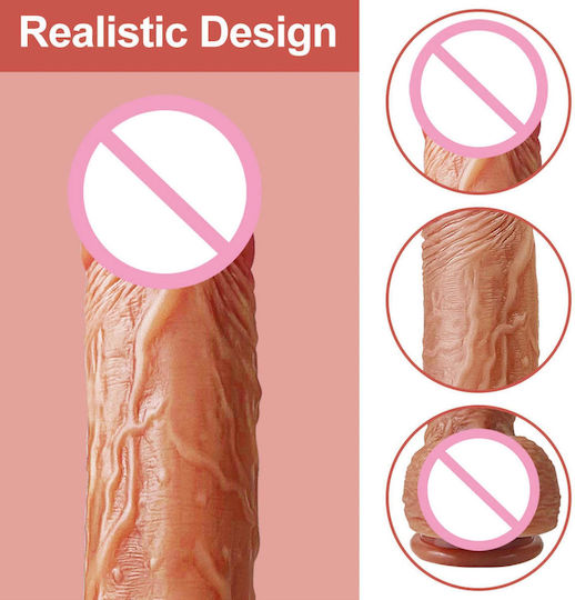 Lovesecret Realistic Vibrator cu Telecomandă 21.5cm Flesh