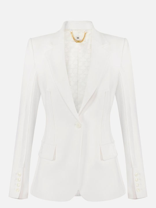 Elisabetta Franchi Damen Blazer White