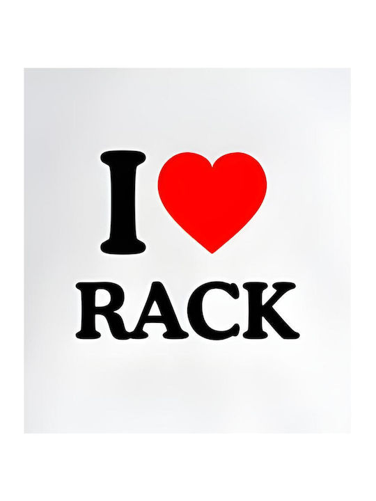 Kurzärmelige Bedruckte Bluse I Love Rack Wbr687 Weiß