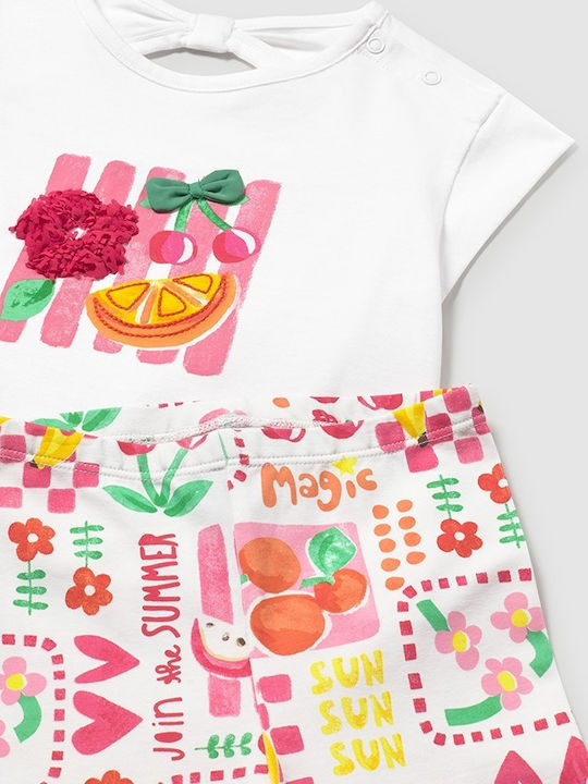 Kids' Set with Leggings Summer 3pcs Red