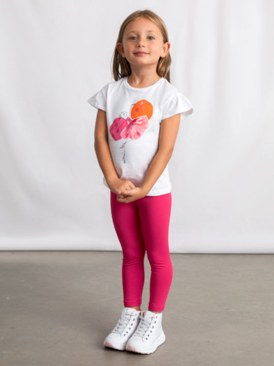 Kids' Set with Leggings Summer 2pcs Red