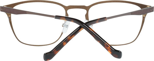 Hackett Men's Metal Brown Prescription Eyeglass Frame HEB1629-149