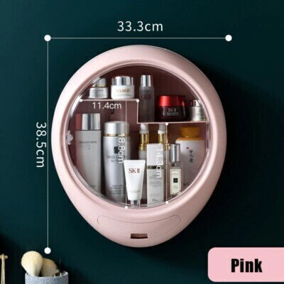 Wall Mounted Bathroom Shelf 33.3x10x38.5cm Pink