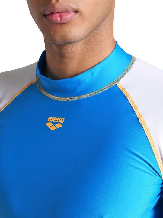 Arena Rash Vest Men's Short Sleeve Sun Protection Shirt White
