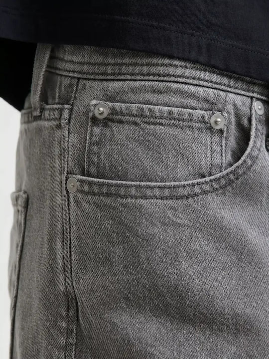 Ανδρικό Παντελόνι Τζιν με Loose Εφαρμογή Grey