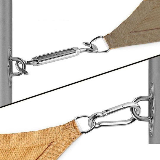 Set of 8 Pieces Inox Shade Net Fixings