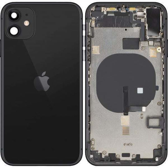 Kălimă Bateriei Apple iPhone 11 Carcasă Mijlocie Neagră Piesă de Schimb