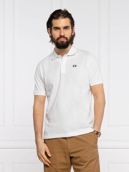 Polo Short Sleeve White Blouse