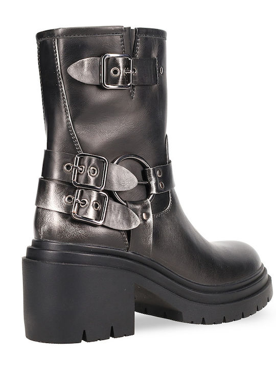 Women's Ankle Boots Silver