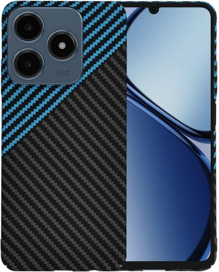 Handyhülle Realme C63 C61 Techsuit Carbonite Fibershell Schwarz Blau