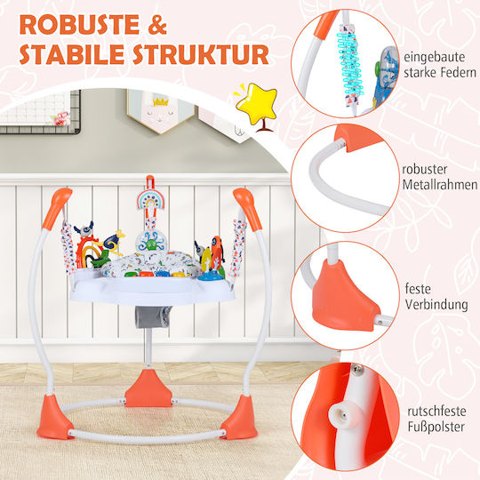 Costway Baby Jumper από Ύφασμα με Μουσική, Φως και Ήχους για 6+ Μηνών