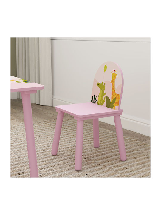 Kinder Tischset mit Stühlen zum Malen aus Holz Rosa Aiyaplay Kinder Tischset mit Stühlen zum Malen aus Holz Rosa Aiyaplay