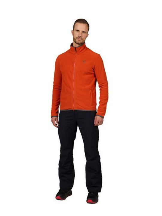 Men's Fleece Cardigan Red