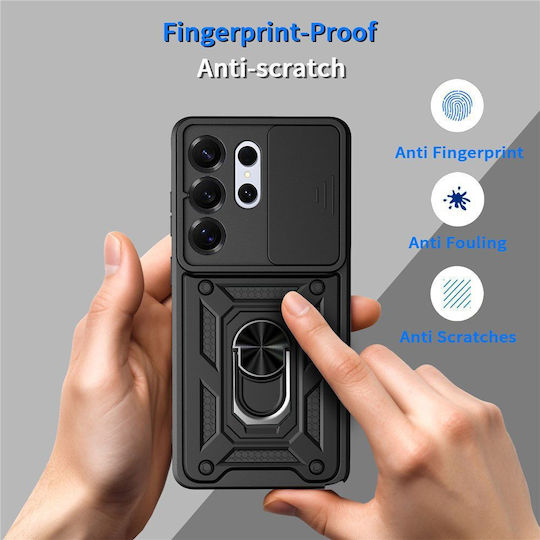 Techsuit Camshield Series Umschlag Rückseite Blau (Galaxy S26)