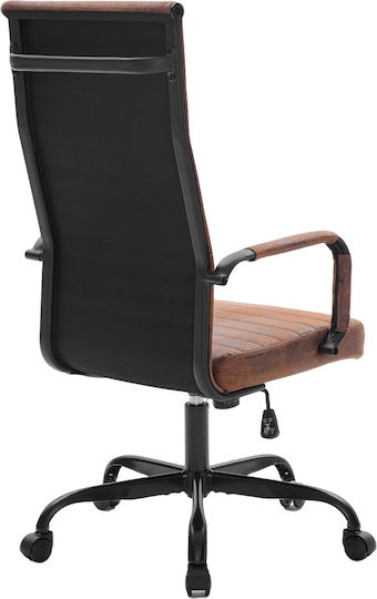 Bürostuhl mit Verstellbare Armlehnen Black Velvet-Black Metal Bakaji Bürostuhl mit Verstellbare Armlehnen Black Velvet-Black Metal Bakaji