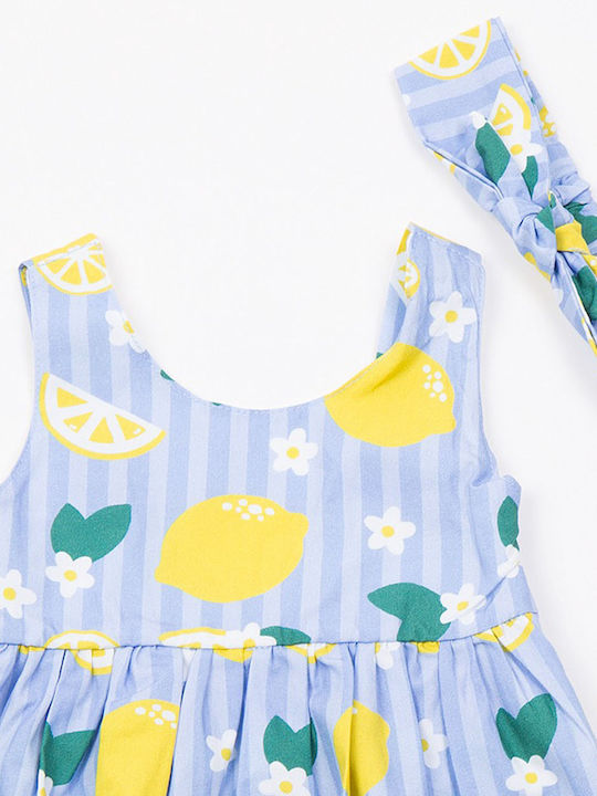 Girls Dress Sleeveless Light Blue